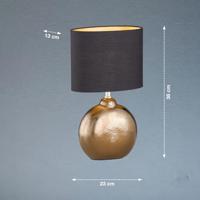 Fischer & Honsel Schemerlamp goud met zwart Foro 36cm 50558 - thumbnail