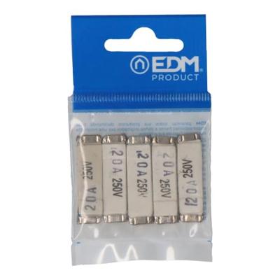Zekering EDM E62101 metropol 20 A 5 x 36 mm (5 Stuks) Zekering EDM E62101 metropol 20 A 5 x 36 mm (5 Stuks)