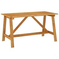 vidaXL Tuintafel 140x70x73,5 cm massief acaciahout - thumbnail