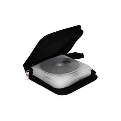MediaRange CD-tas 24 CDs/DVDs/Blu-rays Nylon Zwart 1 stuk(s) (b x h x d) 16.4 x 3.9 x 15.6 mm BOX50
