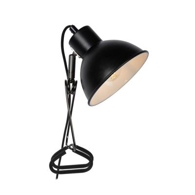 Lucide MOYS - Klemlamp - 1xE27 - Zwart