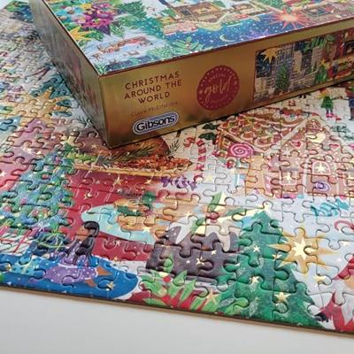 Intro Gibson kerst puzzel christmas around the world 500 stukjes