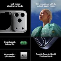 Apple iPhone 17 Pro 1 TB: 6,3‑inch display met ProMotion tot 120 Hz, A19 Pro-chip, baanbrekende batterijduur, Pro Fusion-camerasysteem, Center Stage-camera aan de voorkant; Kosmisch oranje - thumbnail