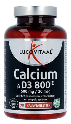 Lucovitaal Calcium 500mg & D3 Kauwtabletten