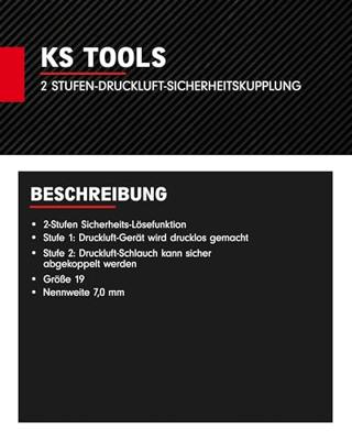 KS Tools 999.9092 9999092 Persluchtkoppeling 1 stuk(s)