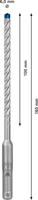 Bosch Accessories EXPERT SDS plus-7X 2608900072 Hamerboor 1 stuks 6 mm Gezamenlijke lengte 165 mm SDS-Plus 1 stuk(s) - thumbnail