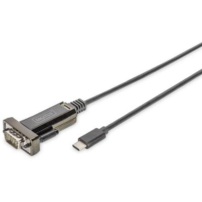 Digitus USB-C, Serieel Adapter [1x USB-C stekker - 1x RS232-stekker] DA-70166 1.00 m