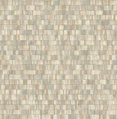 Dutch Wallcoverings Artisan Small Metallic Wood - Dark Green