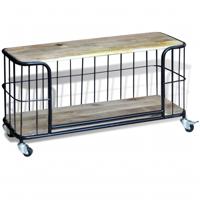 Tv-meubel100x40x45 cm massief mangohout - thumbnail