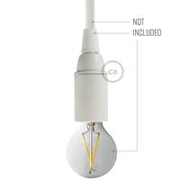 E14 fitting in thermoplastisch materiaal wit | Creative-Cables | Fitting kopen | Creative-Cables | Fitting kopen | Creative-Cables | Fitting kopen | - thumbnail