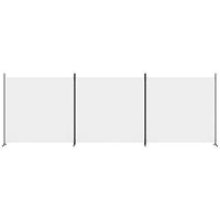 Kamerscherm met 3 panelen 525x180 cm stof wit - thumbnail