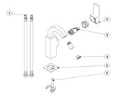 Cuadro Tres draaibare Bidetmengkraan 106124 - thumbnail