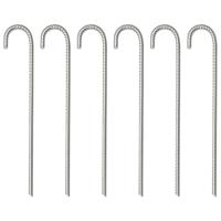 Tentharingen 6 st 10 mm 37 cm gegalvaniseerd staal - thumbnail