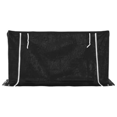 Haardhoutrek met regenhoes 200,5x60,5x110,5 cm staal