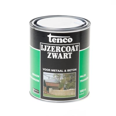 Ijzercoat zwart 1l verf/beits Tenco - Tenco Ijzercoat zwart 1l verf/beits Tenco - Tenco