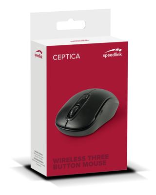 SpeedLink CEPTICA Muis Radiografisch Optisch Zwart 3 Toetsen 1600 dpi SpeedLink CEPTICA Muis Radiografisch Optisch Zwart 3 Toetsen 1600 dpi