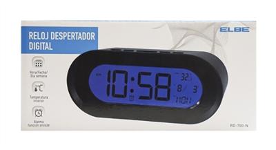 Wekkerradio ELBE RD700 Zwart Thermometer