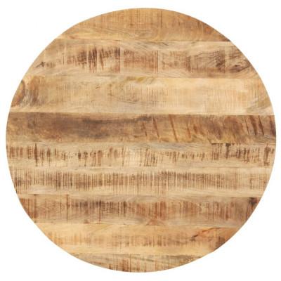 Tafelblad rond 25-27 mm 70 cm massief mangohout