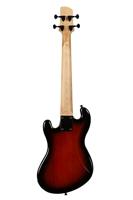Kala Solid Body 4-String Fretted U-Bass Tobacco Burst elektrische basgitaar met gigbag - thumbnail