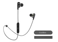 Headset met Bluetooth en microfoon CoolBox CoolTwin Zwart - thumbnail