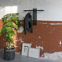 Kapstok Bente Zwart Laag - thumbnail