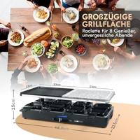 Clatronic RG 3518 Gourmetstel 8 pannen Zwart - thumbnail