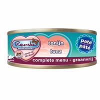 Renske Graanvrij pâté tonijn natvoer kat (blikjes) 2 trays (48 x 70 g) - thumbnail
