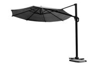 Nesling Coolfit zweefparasol Plus rond antraciet 3.5 meter - thumbnail