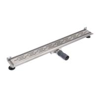 Douchegoot Brauer RVS Geborsteld Muur Montage 90x7 cm Inclusief Standaard Rooster Brauer - thumbnail