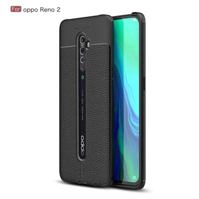 Voor OPPO Reno 2 Litchi textuur TPU schokbestendig geval (zwart) Voor OPPO Reno 2 Litchi textuur TPU schokbestendig geval (zwart)