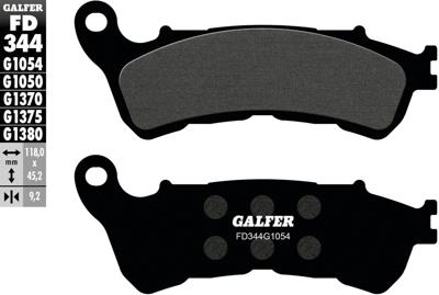GALFER remblokken "fd344" brake pad fd344 g1054 organic standard
