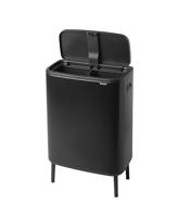 Brabantia Bo touch bin hi 2x30 liter matt black - thumbnail