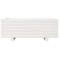 Plantenbak 70x40x26,5 cm massief grenenhout wit - thumbnail