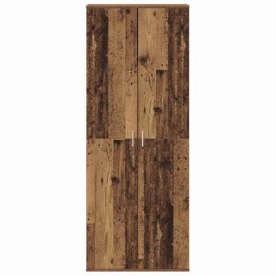 Hoge kast Oudhout 70 x 33.5 x 180 cm Bewerkt hout