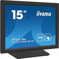 Iiyama ProLite T1531SR-B1S Touchscreen monitor Energielabel: E (A - G) 38.1 cm (15 inch) 1024 x 768 Pixel 4:3 18 ms HDMI, DisplayPort, Audio-Line-out, VGA VA - thumbnail