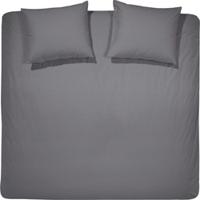 Cinderella dekbedovertrek Uni flanel- antraciet - 240x200/220 cm - Leen Bakker - thumbnail