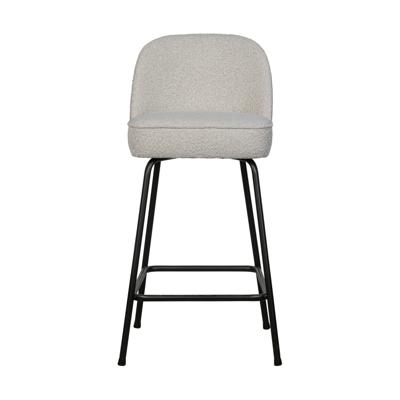 WOOOD Barkruk 'Vogue' Bouclé, kleur Naturel (zithoogte 65cm)