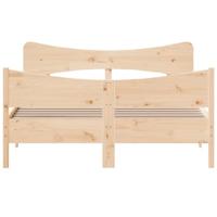 Bedframe zonder matras massief grenenhout 150x200 cm - thumbnail