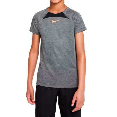Nike Dri-fit Academy T-Shirt Junior Grijs/Zwart - Maat 140 - Kleur: Grijs | Soccerfanshop