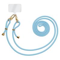 Universeel telefoonkoord met dubbele sluiting - Lichtblauw - thumbnail