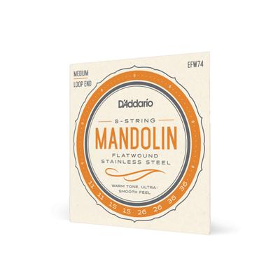 D&apos;Addario EFW74 Flatwound Stainless Steel Medium 11-36 snaren voor mandoline