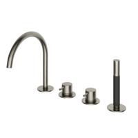 Inbouw Badrandcombinatie Hotbath Cobber Met Uitloop en 2-weg Omstel Geborsteld Nikkel (incl. Handdouche) - thumbnail