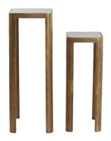 Light & Living Zuil 'Oxe' Set van 2 stuks, kleur Antiek Brons - thumbnail