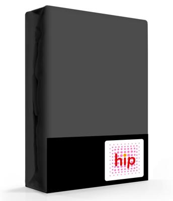 HIP Hoeslaken, Antraciet - (180x200 cm) - Katoen Satijn