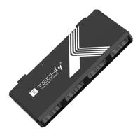 Techly 4-poorts Mini Hub USB 2.0 Black - thumbnail