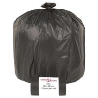 VidaXL Vuilniszakken 250 st 35 l zwart - thumbnail