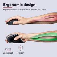 Trust Verro Draadloze Ergonomische Muis Zwart - thumbnail