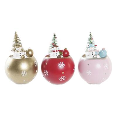 Kerstversiering DKD Home Decor MDF (8 x 8 x 11 cm) (3) (3 Stuks)