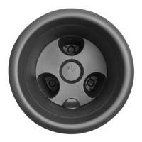 ELHO Green Basics Aardbeienpot 33 - Zwart - Ø 33 x H 42 cm - buiten kweken en oogsten - 100% gerecycled - thumbnail