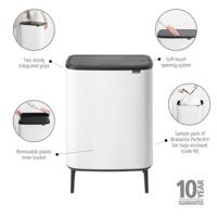 Brabantia Bo touch bin hi 60 liter white - thumbnail